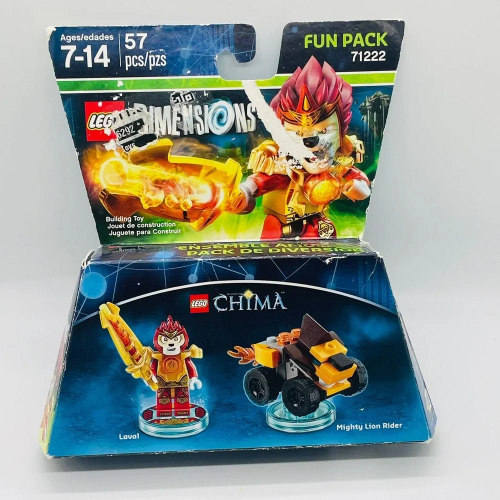 LEGO Dimensions Fun Pack Kids Chima Laval 71222 57pc